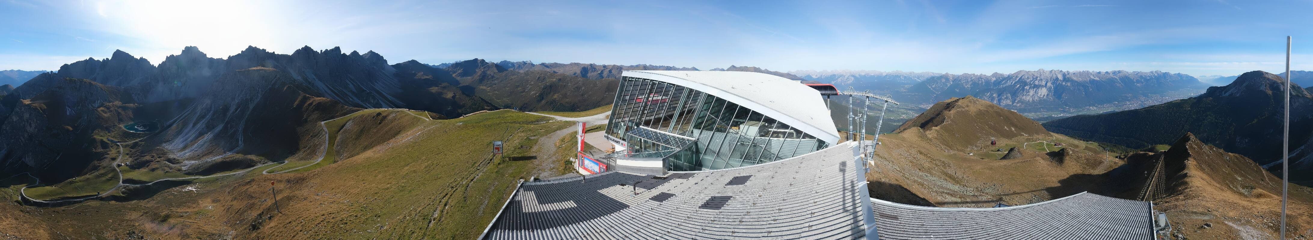 Archiv Foto Webcam Axamer Lizum: Bergstation Olympiabahn