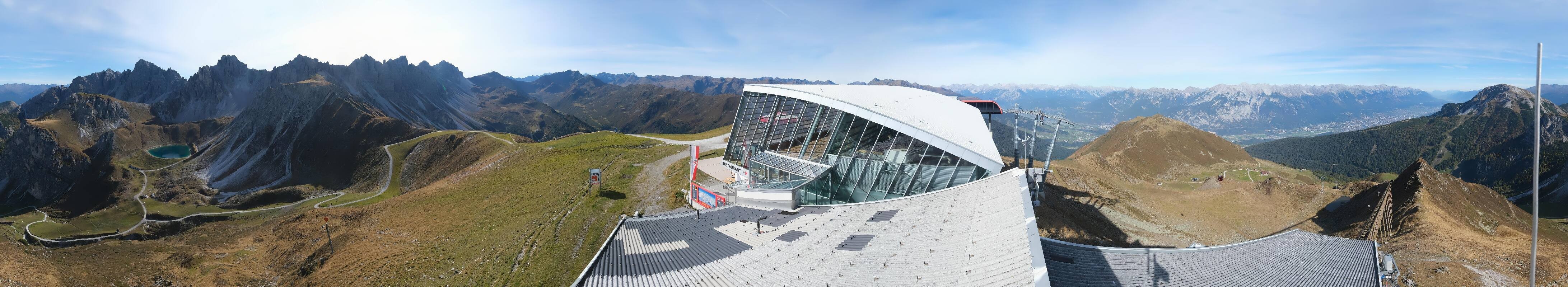 Archiv Foto Webcam Axamer Lizum: Bergstation Olympiabahn