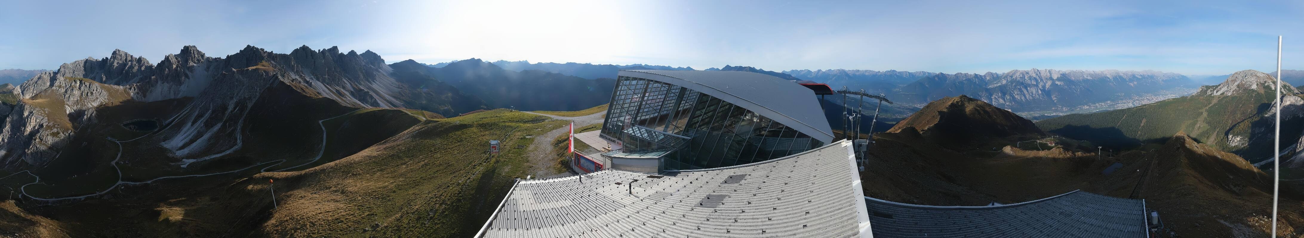 Archiv Foto Webcam Axamer Lizum: Bergstation Olympiabahn