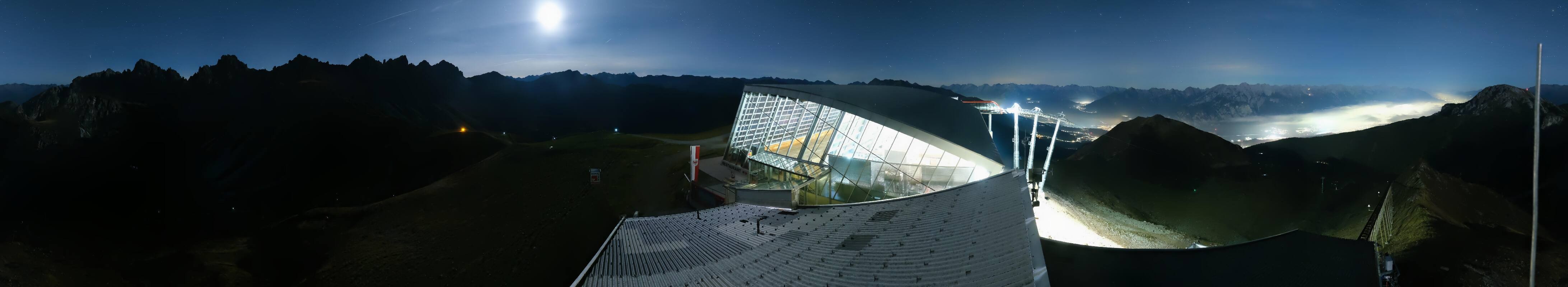 Archiv Foto Webcam Axamer Lizum: Bergstation Olympiabahn