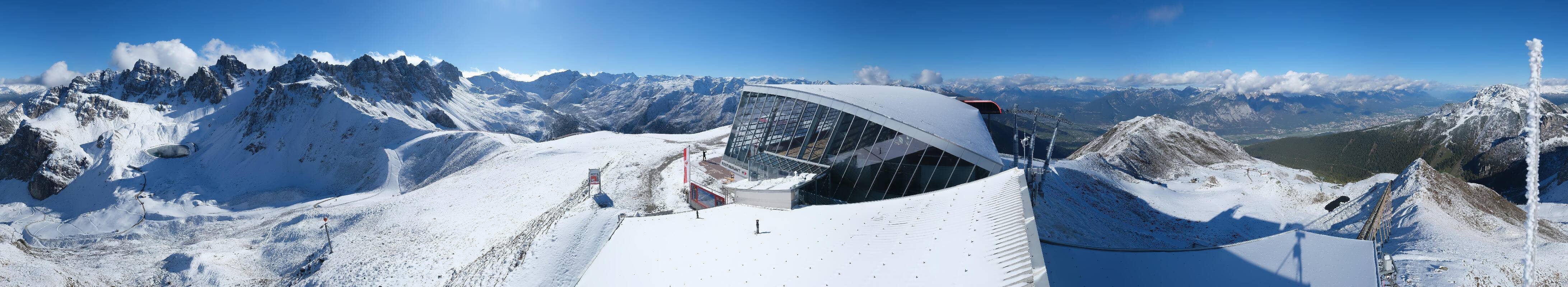 Archiv Foto Webcam Axamer Lizum: Bergstation Olympiabahn