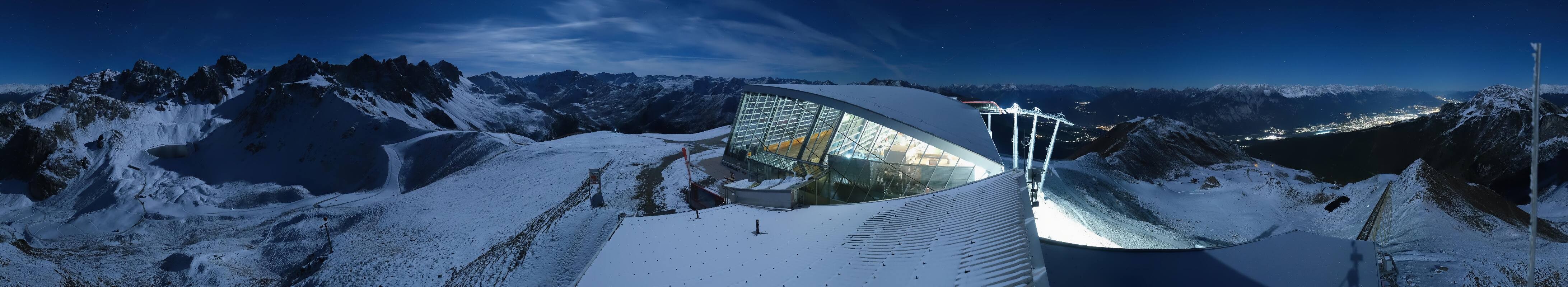 Archiv Foto Webcam Axamer Lizum: Bergstation Olympiabahn