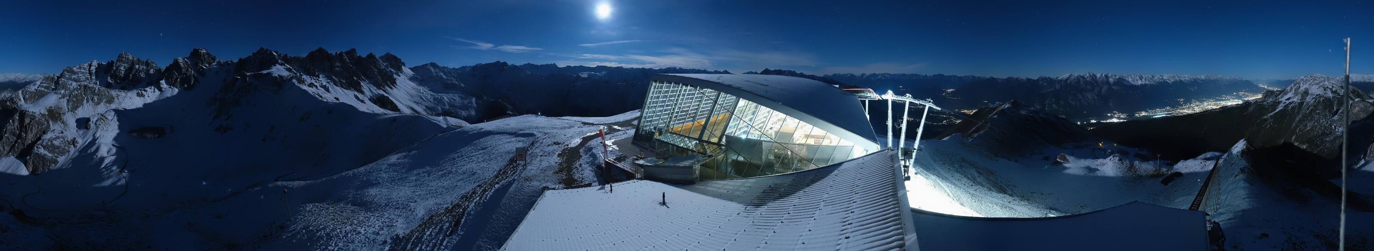 Archiv Foto Webcam Axamer Lizum: Bergstation Olympiabahn