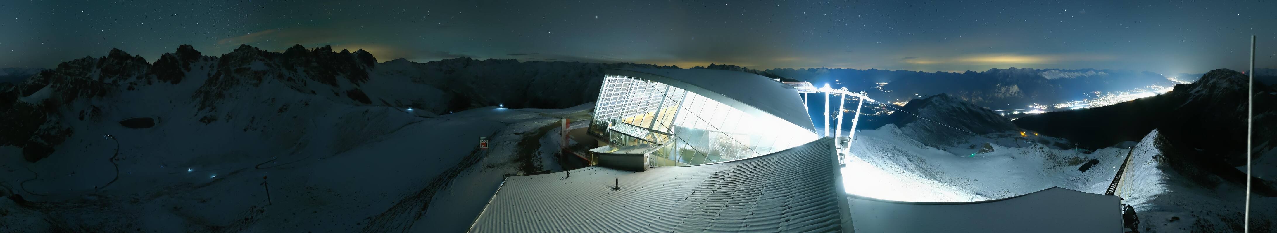 Archiv Foto Webcam Axamer Lizum: Bergstation Olympiabahn