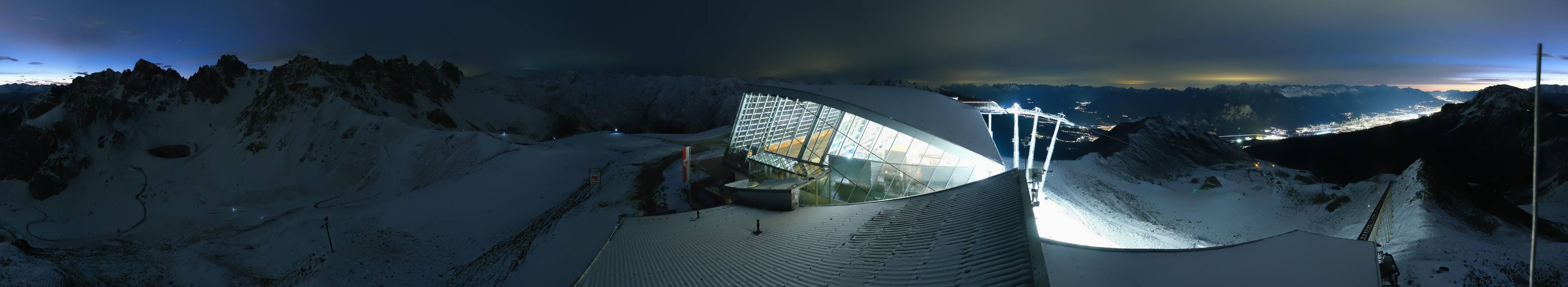 Archiv Foto Webcam Axamer Lizum: Bergstation Olympiabahn