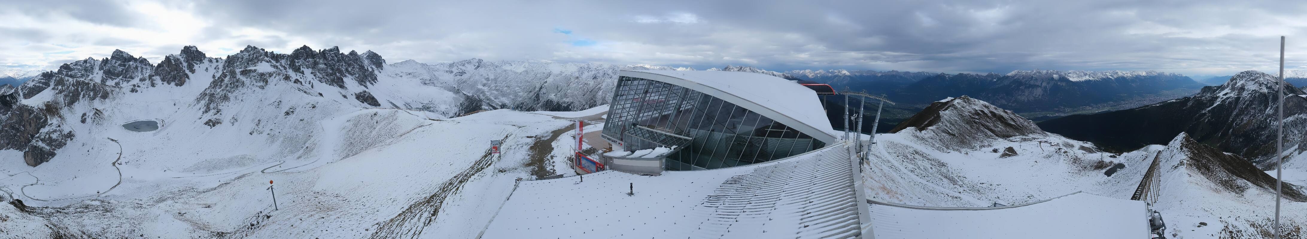 Archiv Foto Webcam Axamer Lizum: Bergstation Olympiabahn