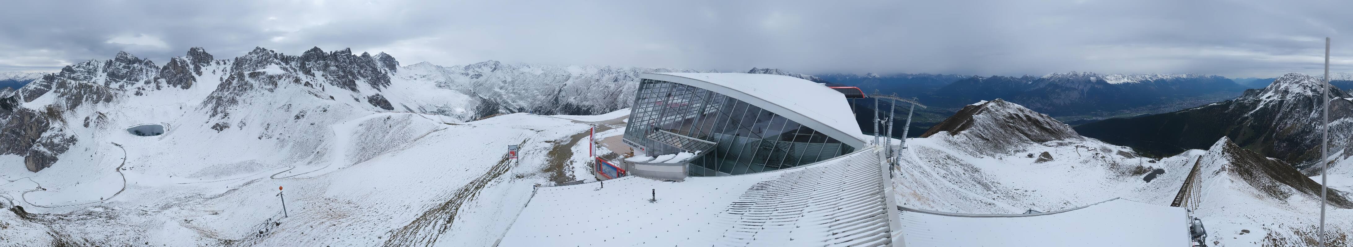 Archiv Foto Webcam Axamer Lizum: Bergstation Olympiabahn