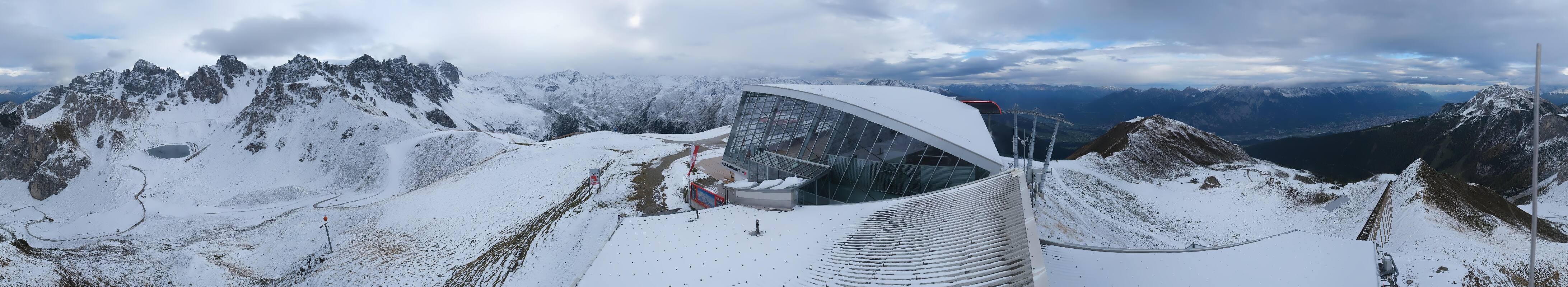 Archiv Foto Webcam Axamer Lizum: Bergstation Olympiabahn