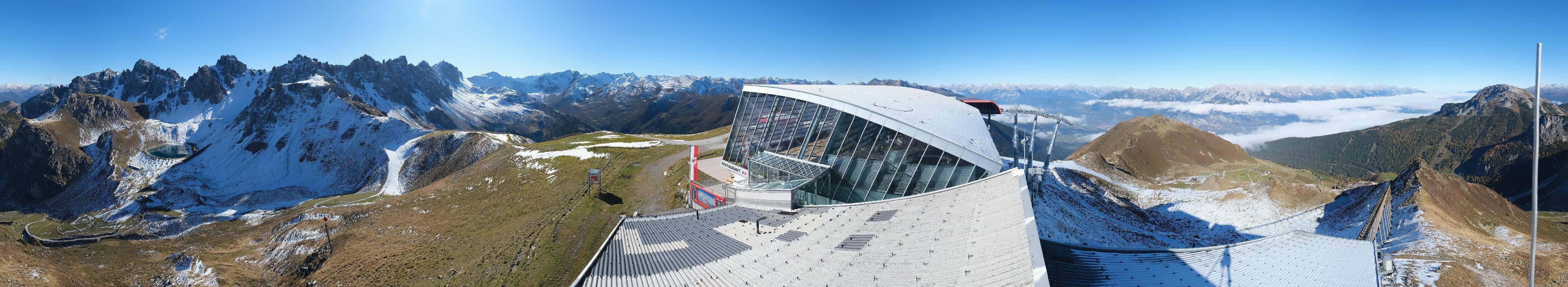 Archiv Foto Webcam Axamer Lizum: Bergstation Olympiabahn