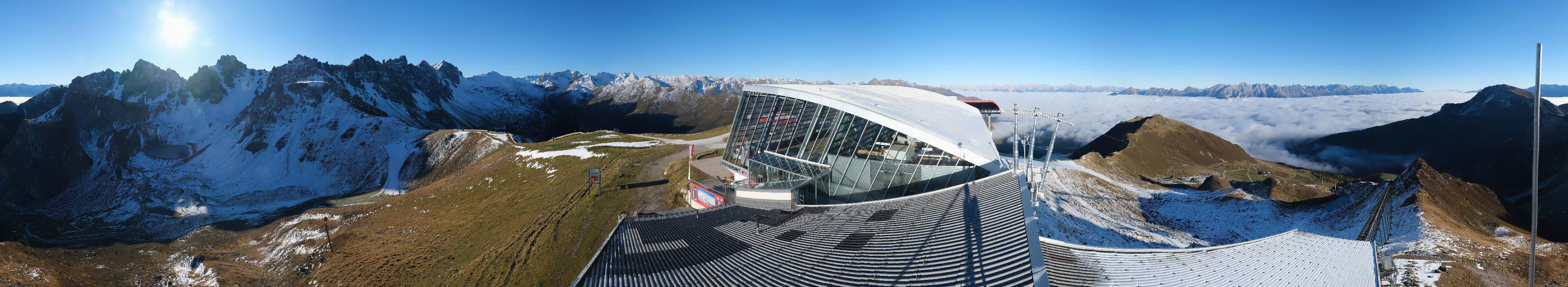 Archiv Foto Webcam Axamer Lizum: Bergstation Olympiabahn