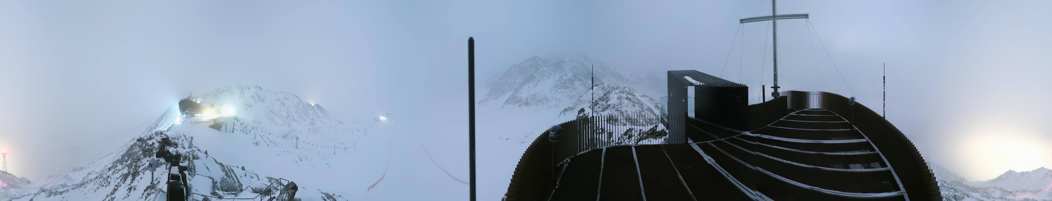 Archiv Foto Webcam Schnalstaler Gletscher - Aussichtsplattform Iceman Ötzi Peak