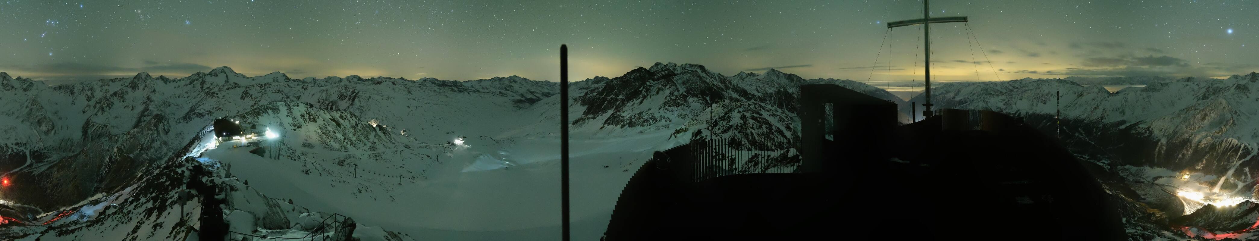 Archiv Foto Webcam Schnalstaler Gletscher - Aussichtsplattform Iceman Ötzi Peak