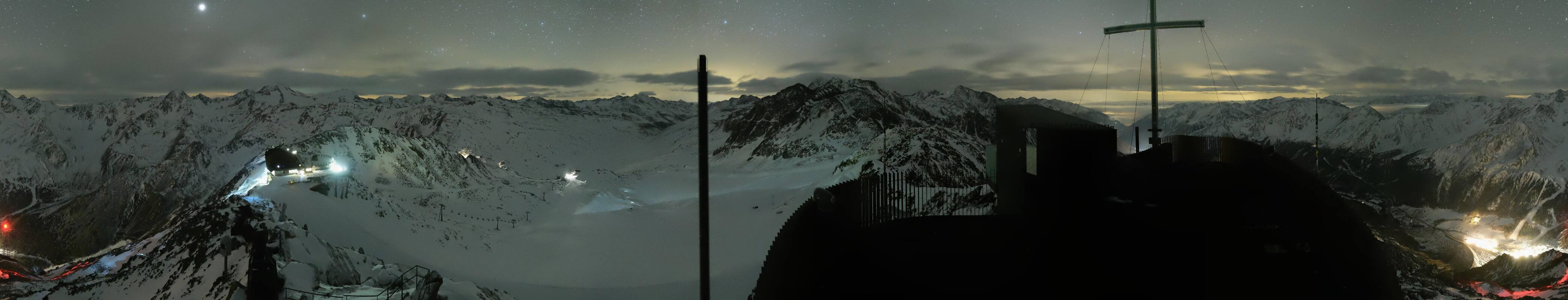 Archiv Foto Webcam Schnalstaler Gletscher - Aussichtsplattform Iceman Ötzi Peak