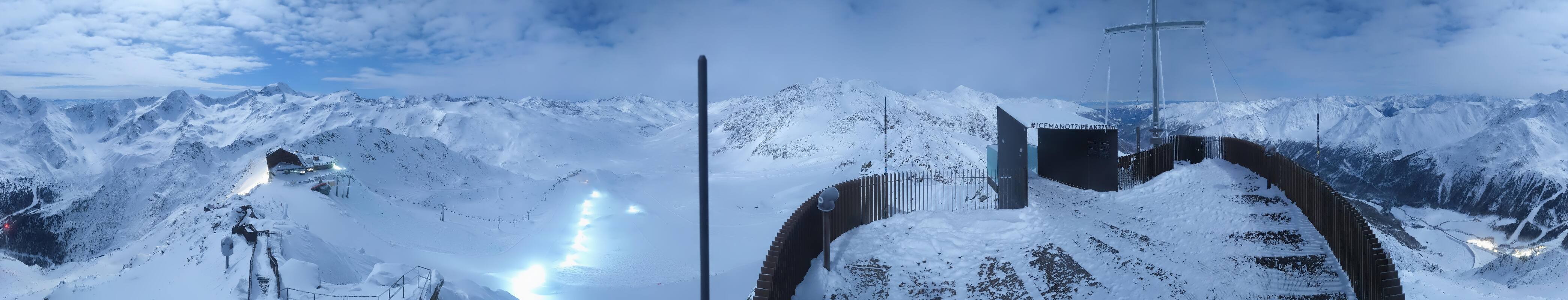 Archiv Foto Webcam Schnalstaler Gletscher - Aussichtsplattform Iceman Ötzi Peak