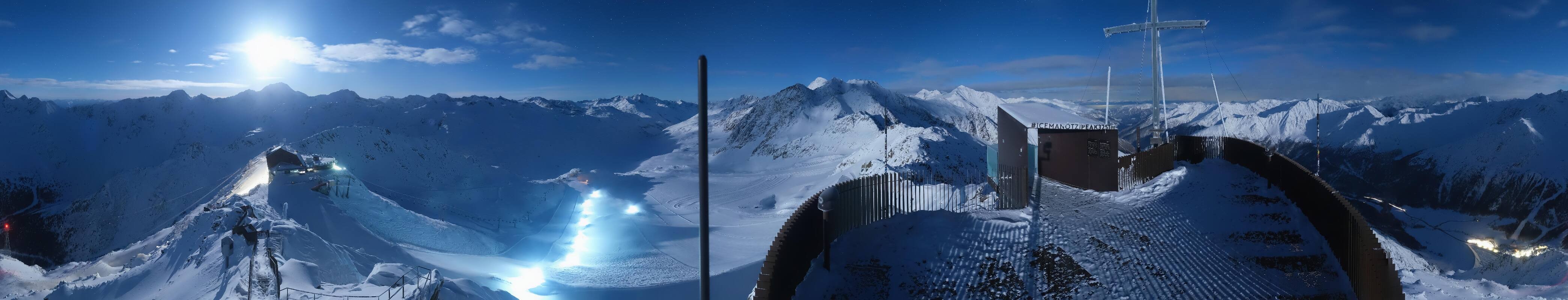 Archiv Foto Webcam Schnalstaler Gletscher - Aussichtsplattform Iceman Ötzi Peak