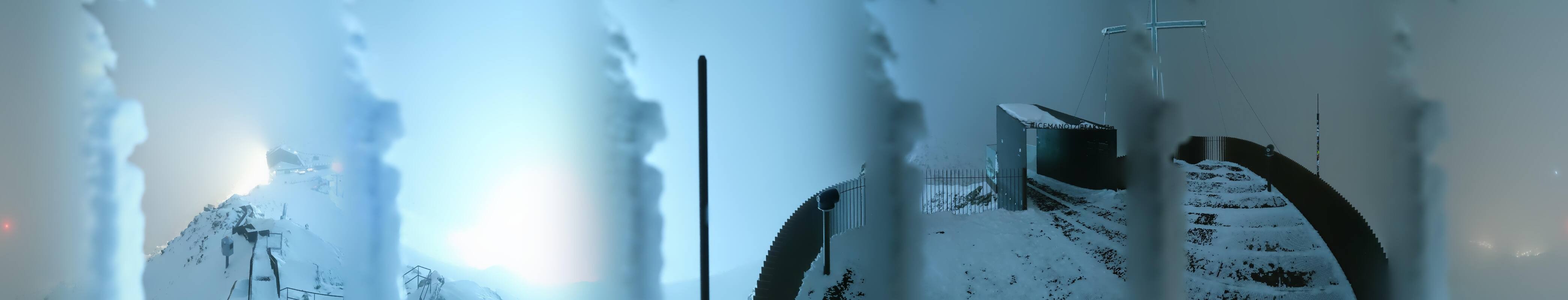 Archiv Foto Webcam Schnalstaler Gletscher - Aussichtsplattform Iceman Ötzi Peak