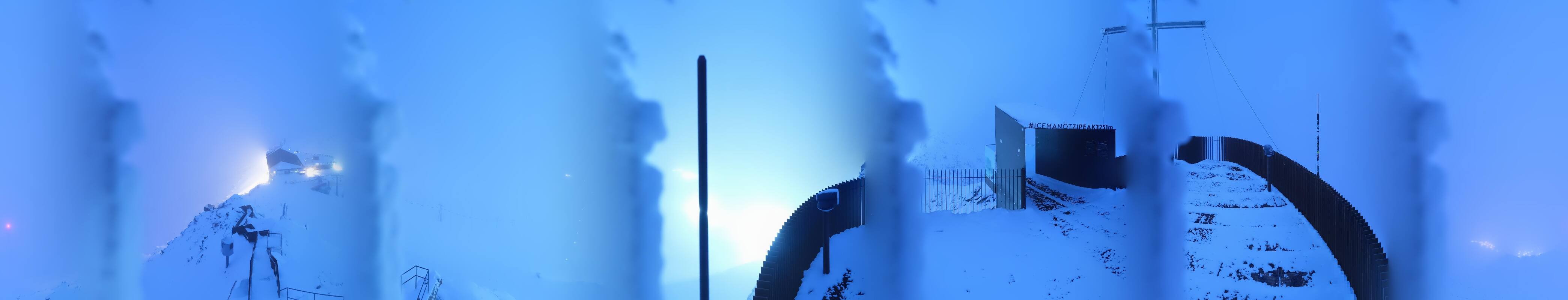 Archiv Foto Webcam Schnalstaler Gletscher - Aussichtsplattform Iceman Ötzi Peak