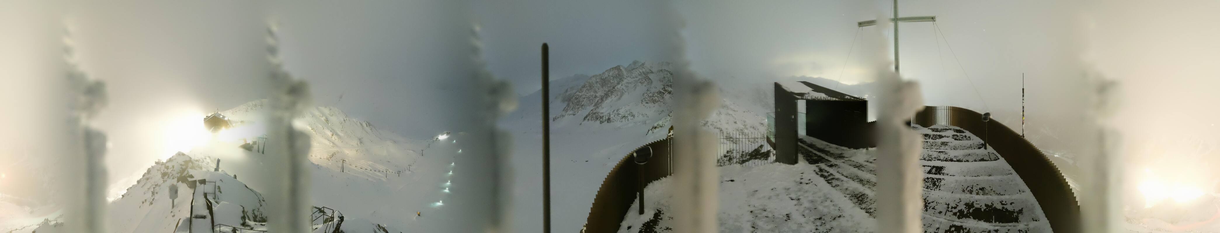 Archiv Foto Webcam Schnalstaler Gletscher - Aussichtsplattform Iceman Ötzi Peak