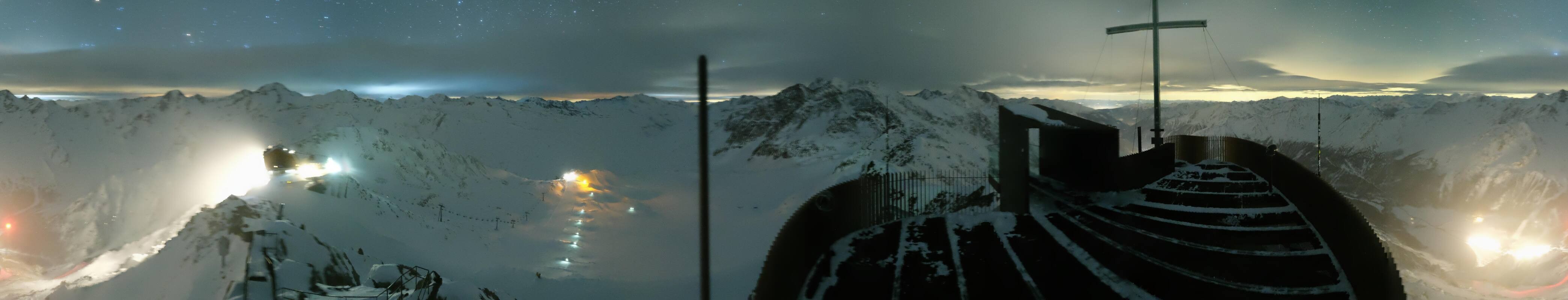 Archiv Foto Webcam Schnalstaler Gletscher - Aussichtsplattform Iceman Ötzi Peak