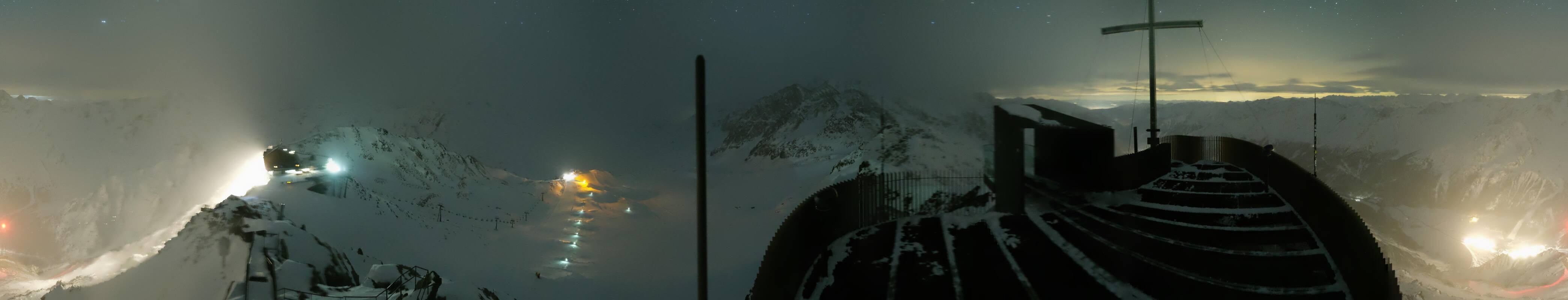 Archiv Foto Webcam Schnalstaler Gletscher - Aussichtsplattform Iceman Ötzi Peak