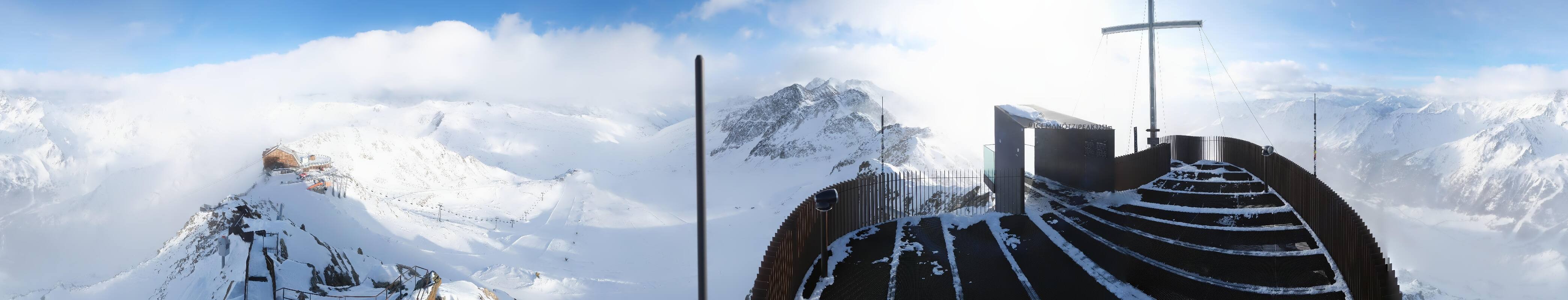 Archiv Foto Webcam Schnalstaler Gletscher - Aussichtsplattform Iceman Ötzi Peak
