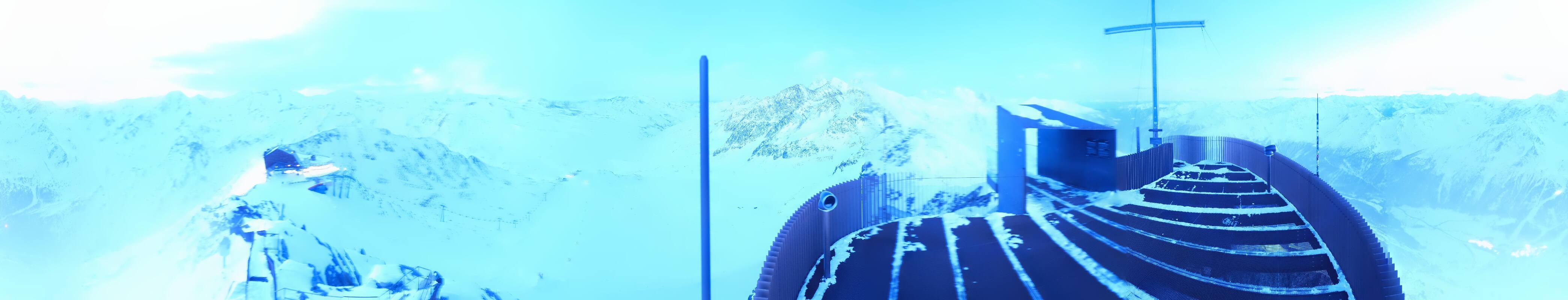 Archiv Foto Webcam Schnalstaler Gletscher - Aussichtsplattform Iceman Ötzi Peak