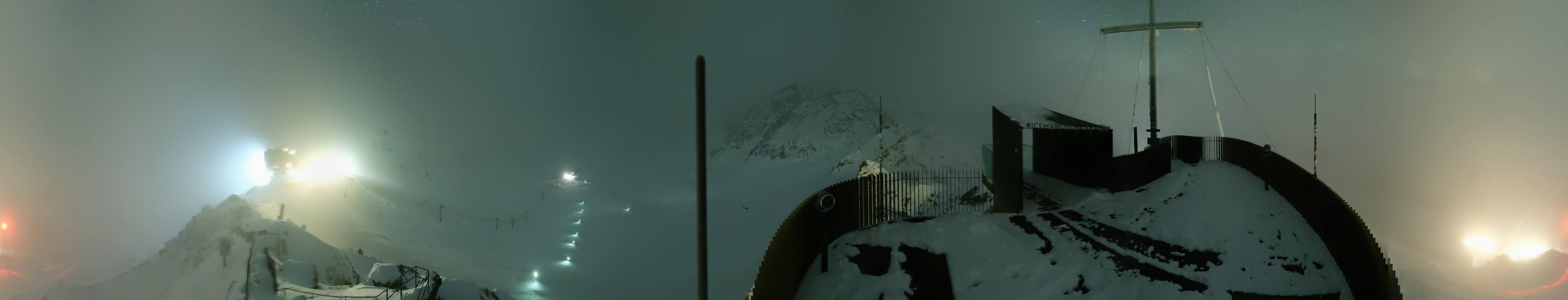 Archiv Foto Webcam Schnalstaler Gletscher - Aussichtsplattform Iceman Ötzi Peak