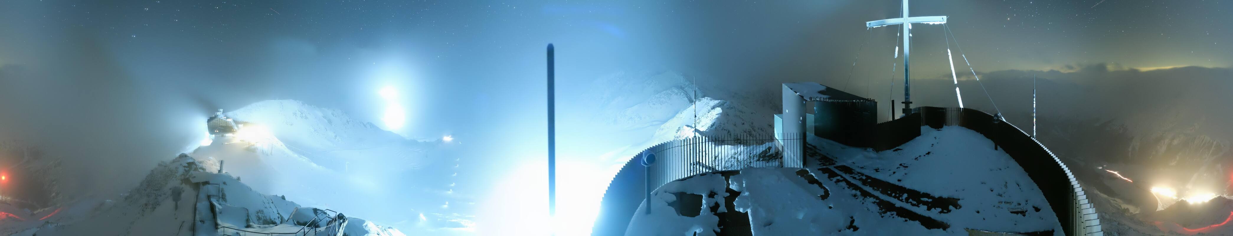 Archiv Foto Webcam Schnalstaler Gletscher - Aussichtsplattform Iceman Ötzi Peak