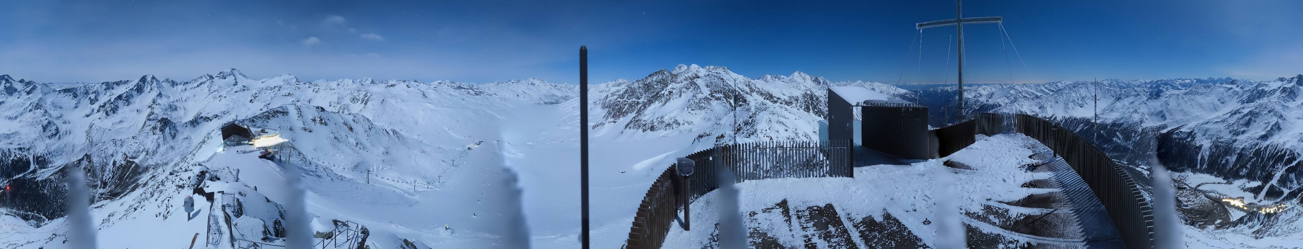 Archiv Foto Webcam Schnalstaler Gletscher - Aussichtsplattform Iceman Ötzi Peak