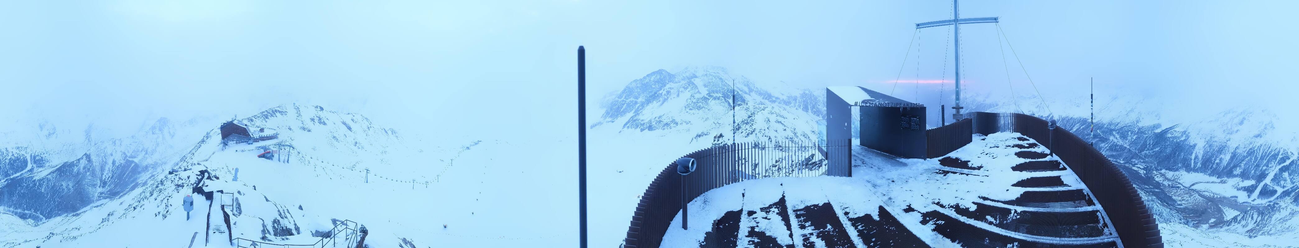 Archiv Foto Webcam Schnalstaler Gletscher - Aussichtsplattform Iceman Ötzi Peak