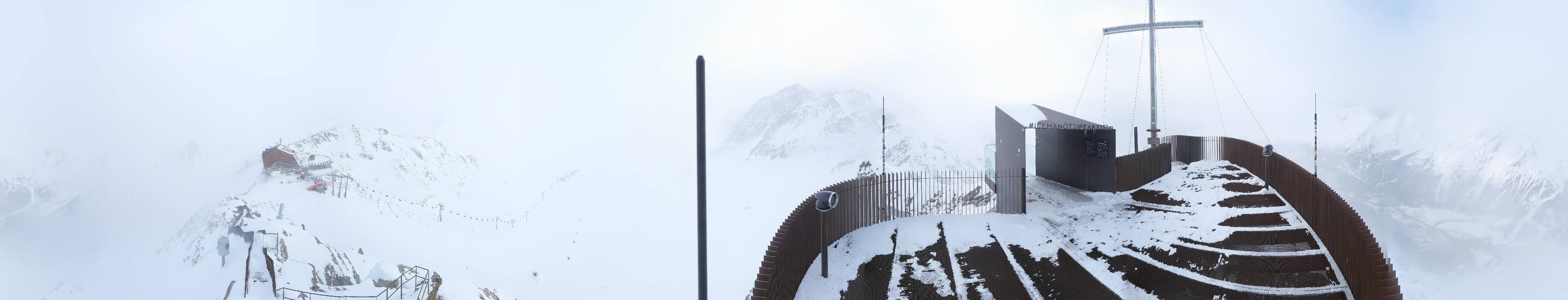 Archiv Foto Webcam Schnalstaler Gletscher - Aussichtsplattform Iceman Ötzi Peak