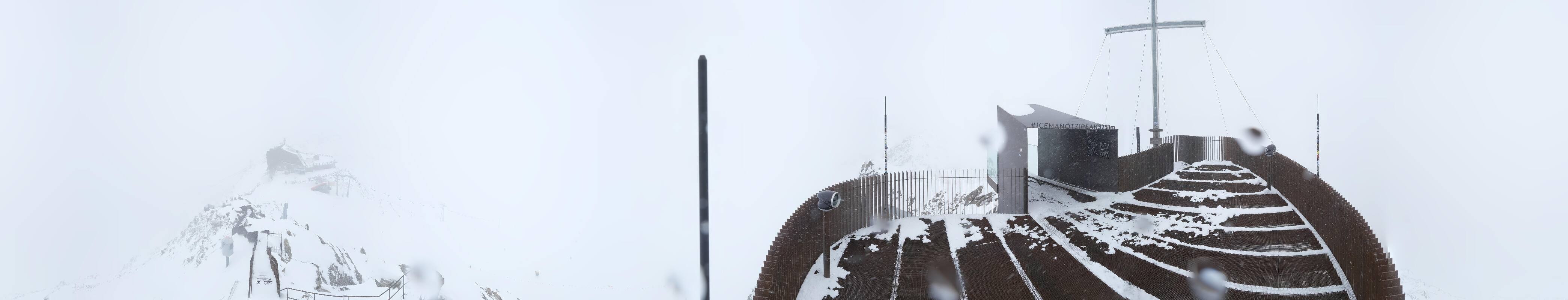 Archiv Foto Webcam Schnalstaler Gletscher - Aussichtsplattform Iceman Ötzi Peak