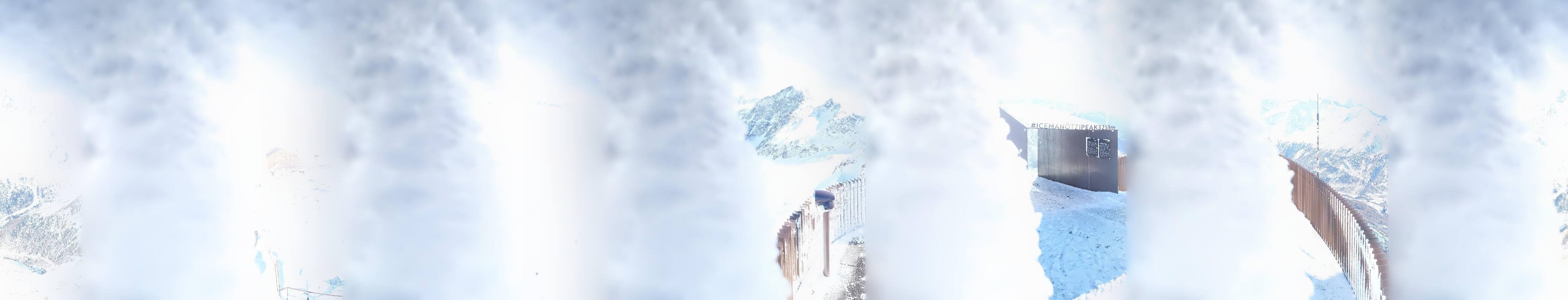 Archiv Foto Webcam Schnalstaler Gletscher - Aussichtsplattform Iceman Ötzi Peak