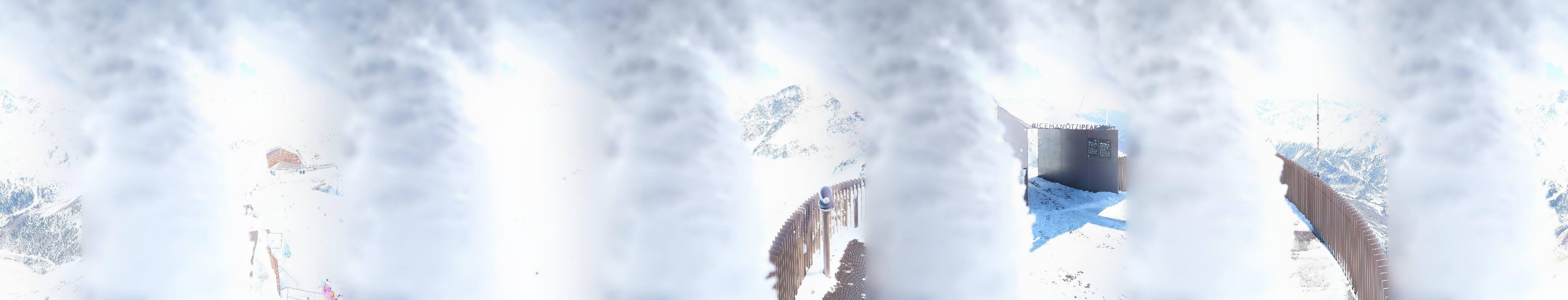 Archiv Foto Webcam Schnalstaler Gletscher - Aussichtsplattform Iceman Ötzi Peak