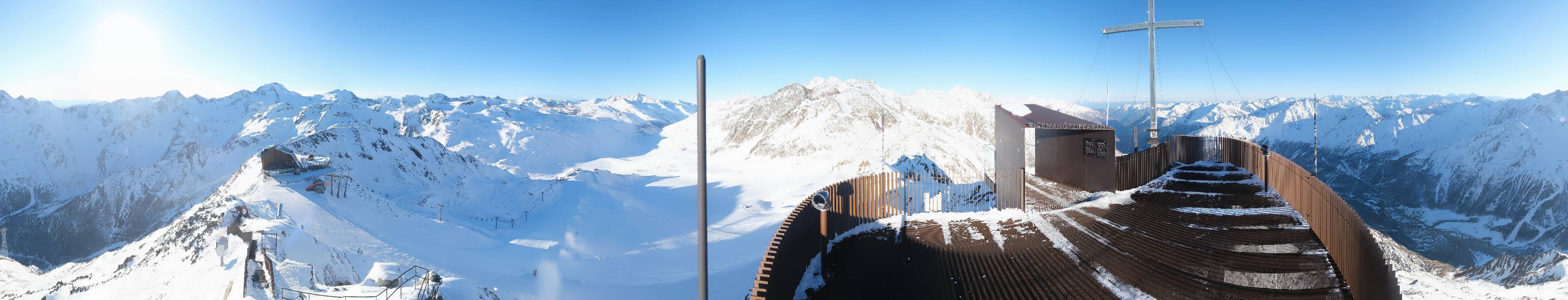Archiv Foto Webcam Schnalstaler Gletscher - Aussichtsplattform Iceman Ötzi Peak