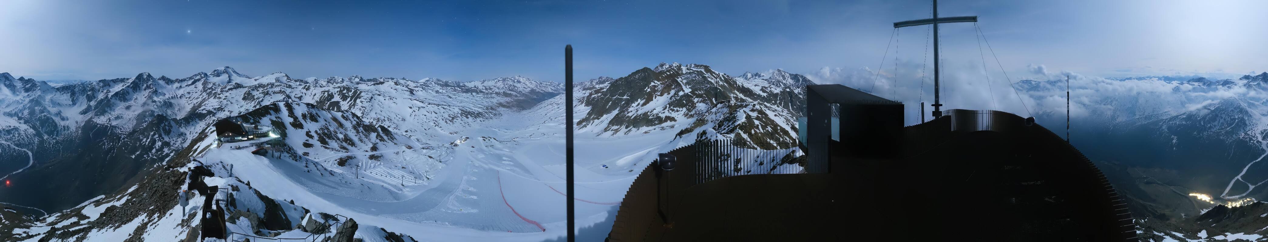 Archiv Foto Webcam Schnalstaler Gletscher - Aussichtsplattform Iceman Ötzi Peak