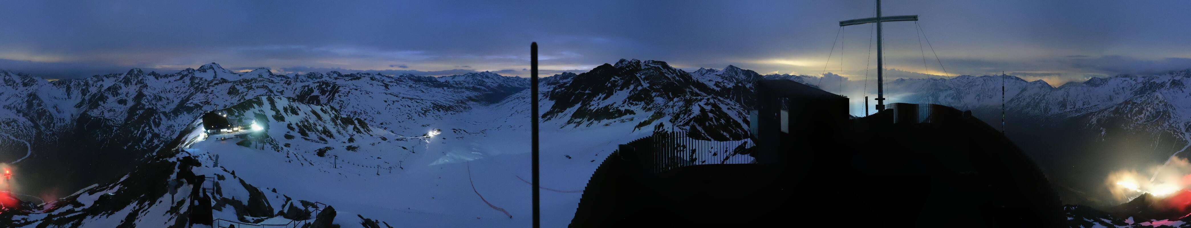 Archiv Foto Webcam Schnalstaler Gletscher - Aussichtsplattform Iceman Ötzi Peak