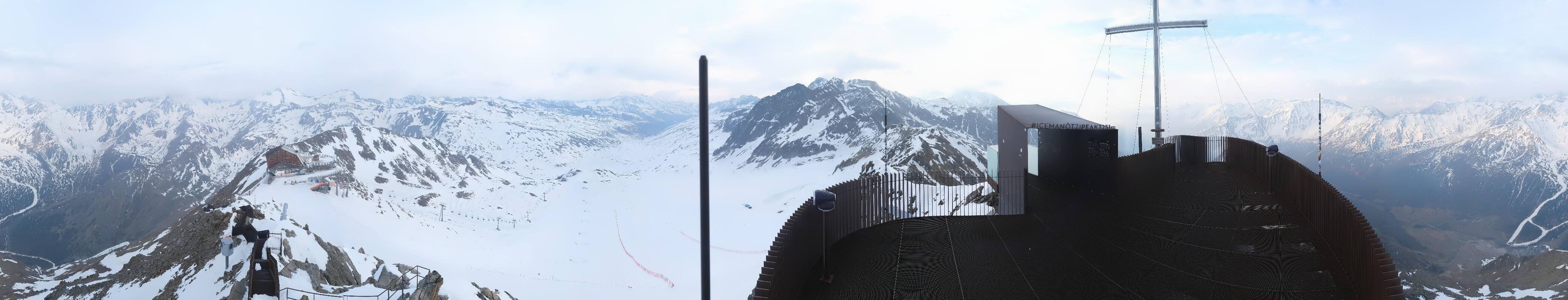 Archiv Foto Webcam Schnalstaler Gletscher - Aussichtsplattform Iceman Ötzi Peak