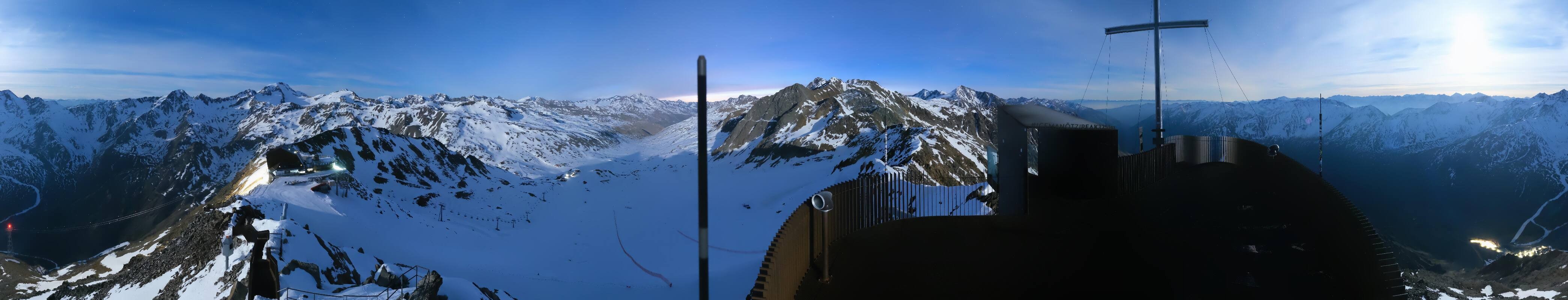 Archiv Foto Webcam Schnalstaler Gletscher - Aussichtsplattform Iceman Ötzi Peak