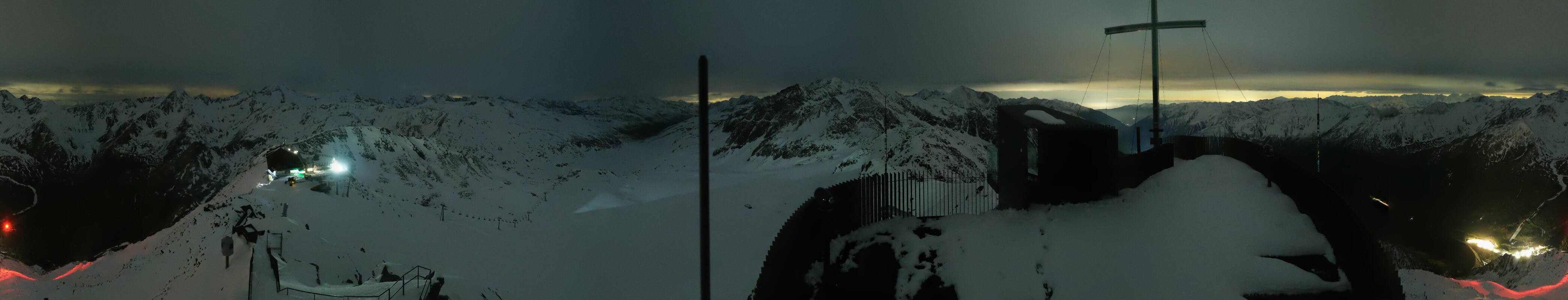 Archiv Foto Webcam Schnalstaler Gletscher - Aussichtsplattform Iceman Ötzi Peak