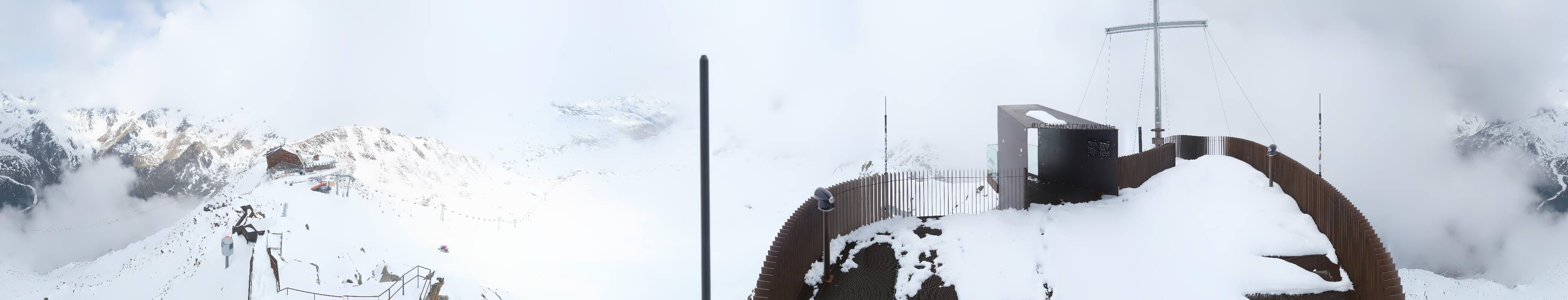 Archiv Foto Webcam Schnalstaler Gletscher - Aussichtsplattform Iceman Ötzi Peak
