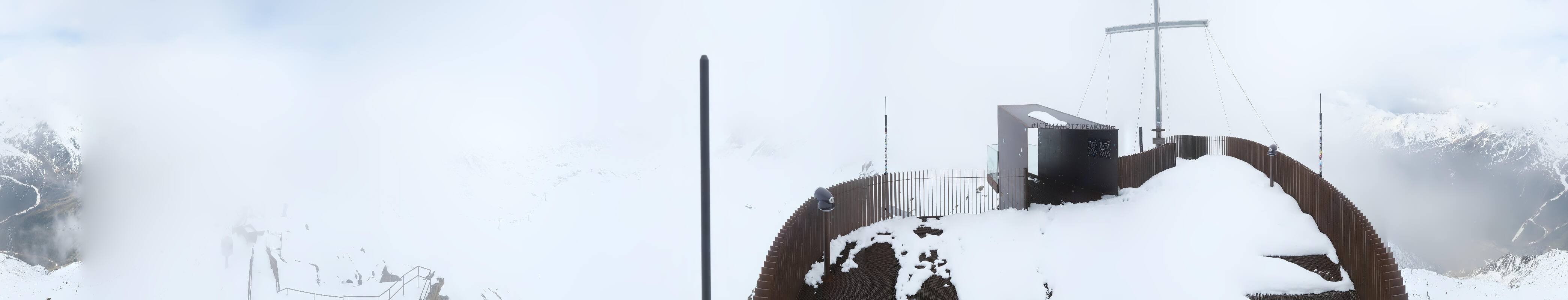 Archiv Foto Webcam Schnalstaler Gletscher - Aussichtsplattform Iceman Ötzi Peak