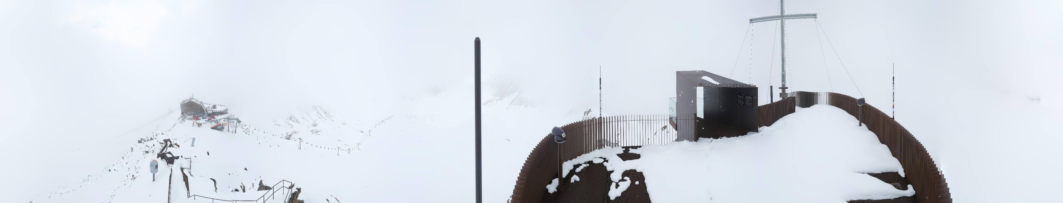 Archiv Foto Webcam Schnalstaler Gletscher - Aussichtsplattform Iceman Ötzi Peak