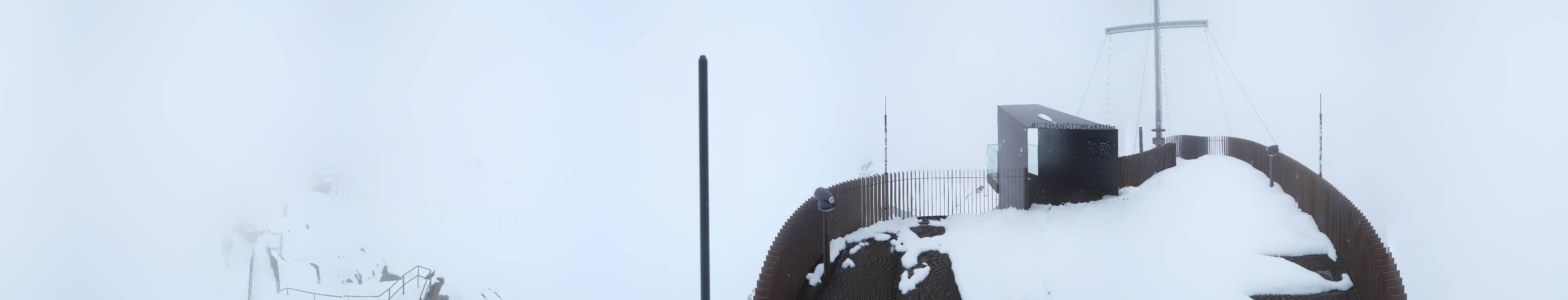 Archiv Foto Webcam Schnalstaler Gletscher - Aussichtsplattform Iceman Ötzi Peak