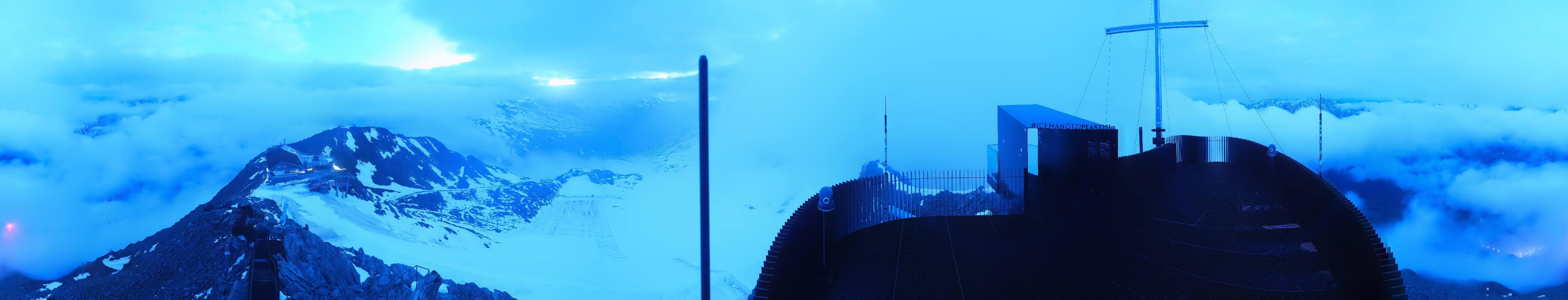 Archiv Foto Webcam Schnalstaler Gletscher - Aussichtsplattform Iceman Ötzi Peak