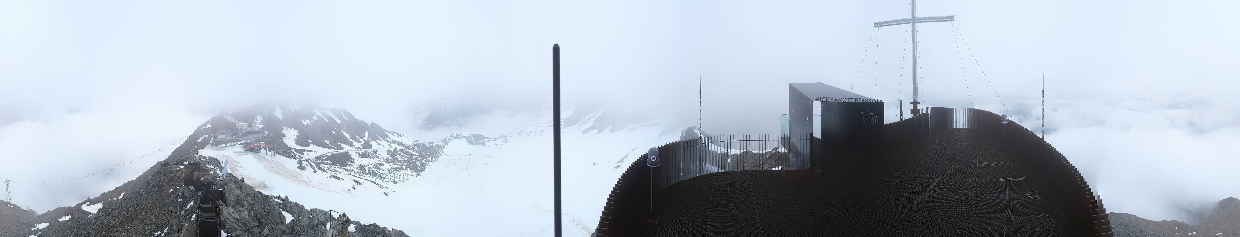 Archiv Foto Webcam Schnalstaler Gletscher - Aussichtsplattform Iceman Ötzi Peak