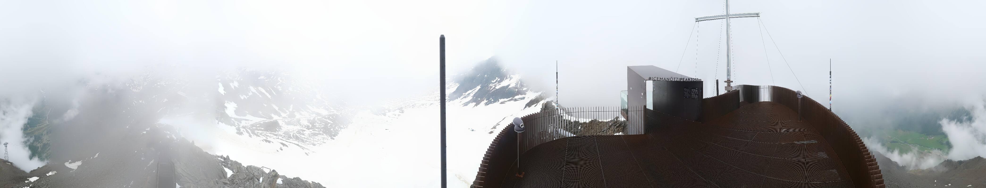 Archiv Foto Webcam Schnalstaler Gletscher - Aussichtsplattform Iceman Ötzi Peak