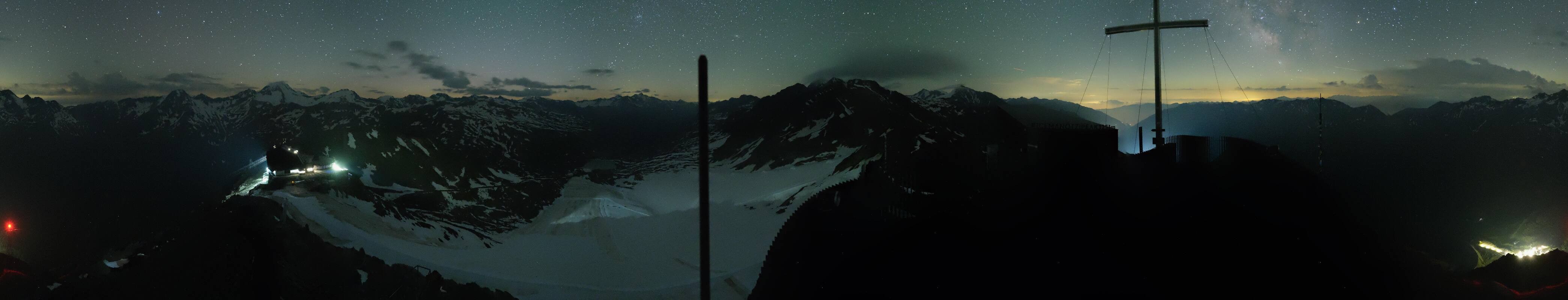 Archiv Foto Webcam Schnalstaler Gletscher - Aussichtsplattform Iceman Ötzi Peak