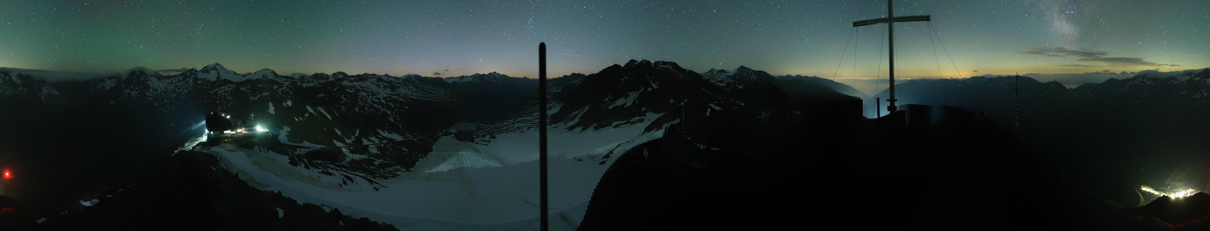 Archiv Foto Webcam Schnalstaler Gletscher - Aussichtsplattform Iceman Ötzi Peak