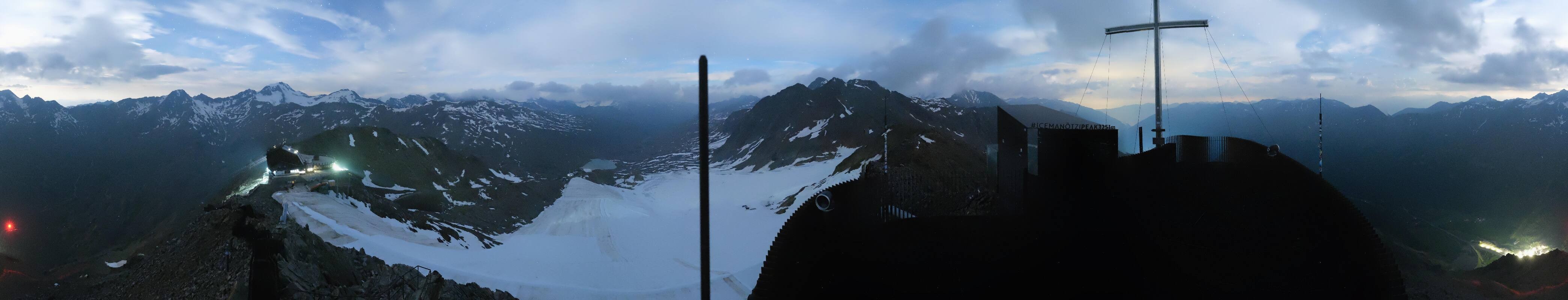 Archiv Foto Webcam Schnalstaler Gletscher - Aussichtsplattform Iceman Ötzi Peak